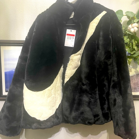 Nike Jackets & Blazers - New with tags faux fur Nike Jacket